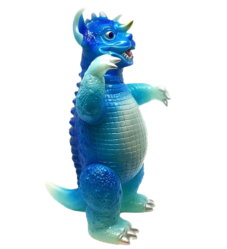 地底怪獣バラゴン450/HokusaiブルーGID./70s限定/蓄光成型/マルサン/MARUSAN