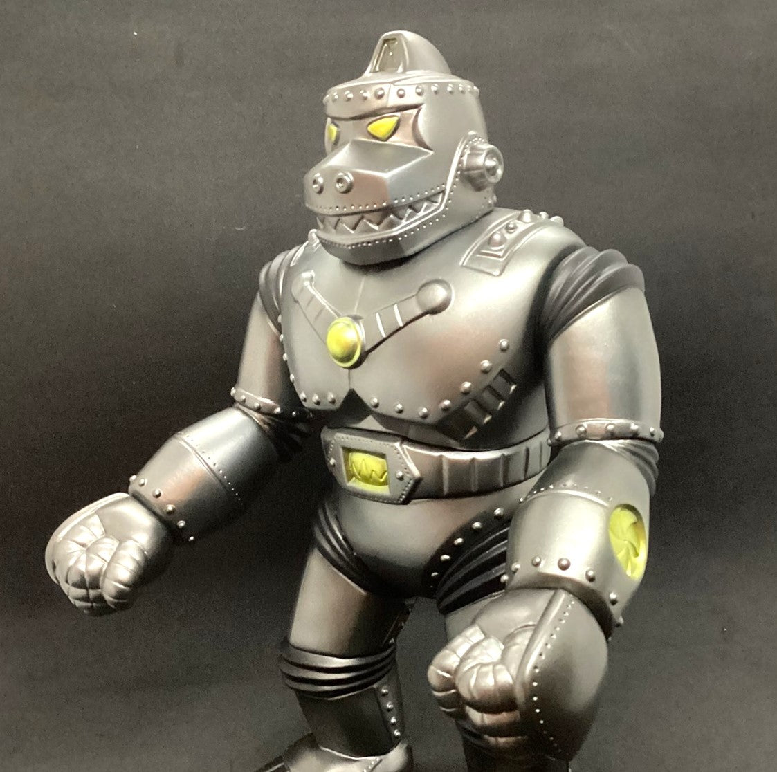 【蔵出し】メカジャイアントゴリラ MGG450 ガンメタリック(70's限定2nd.Color)MECHA-GIANT GORILLA/マルモン/MARUMON/マルサン/MARUSAN【ソフビ】