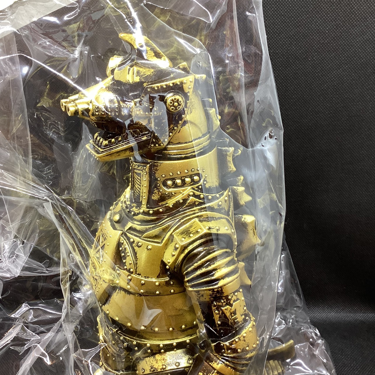 【ソフビ・委託品】MARUSAN350/2014年/世紀のロボット怪獣完成40周年記念/メカゴジラ350/黄金像/マルサン/MARUSAN